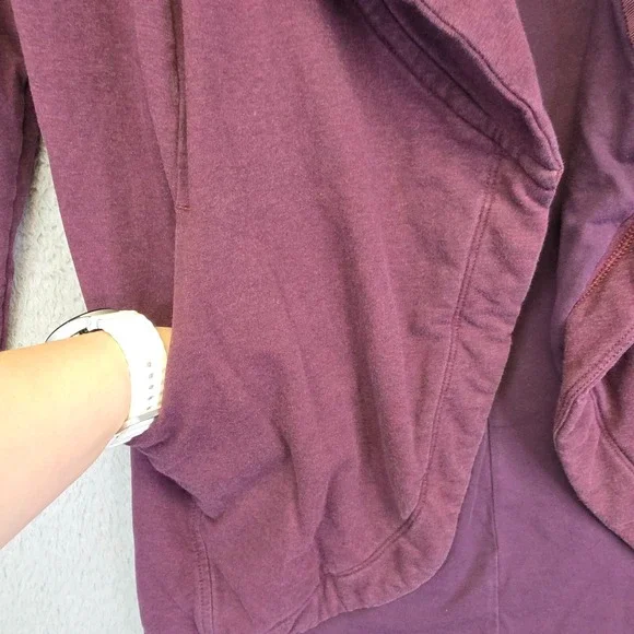 Lululemon Thats A Wrap Jacket Womens 4 Purple Crossover Thumbhole French Terry‎ - Picture 4 of 16